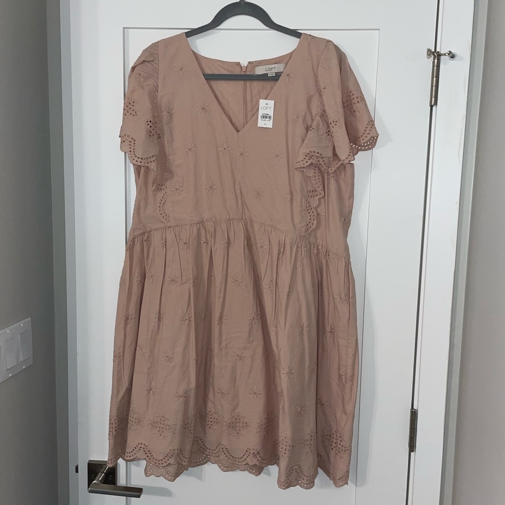 NWT Loft Pink Lace Dress